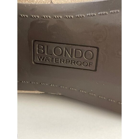 Blondo Sonali Brown Waterproof Ankle Boots Winter Block Heel Sz 8.5 NEW - Picture 9 of 9